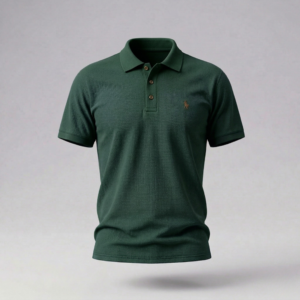Dark green polo t-shirt